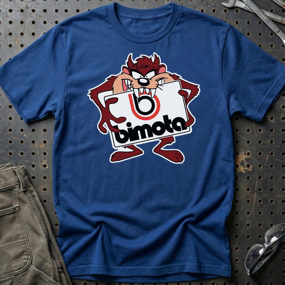 Bimota TAZ Unisex T-Shirt , Bomuld-Beklædning-Bimota-Blå Royal-S-Garage Culture Shop- garage - man cave - merchandise