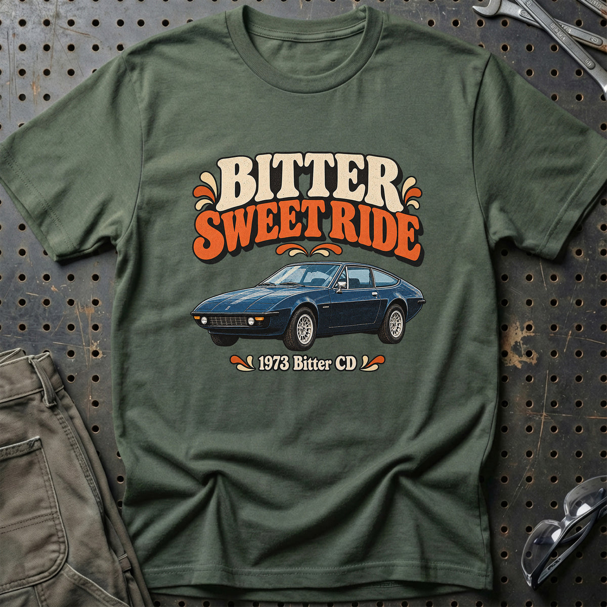 
Bitter CD 1973 – Bitter Sweet Ride T-Shirt – Grøn Militær