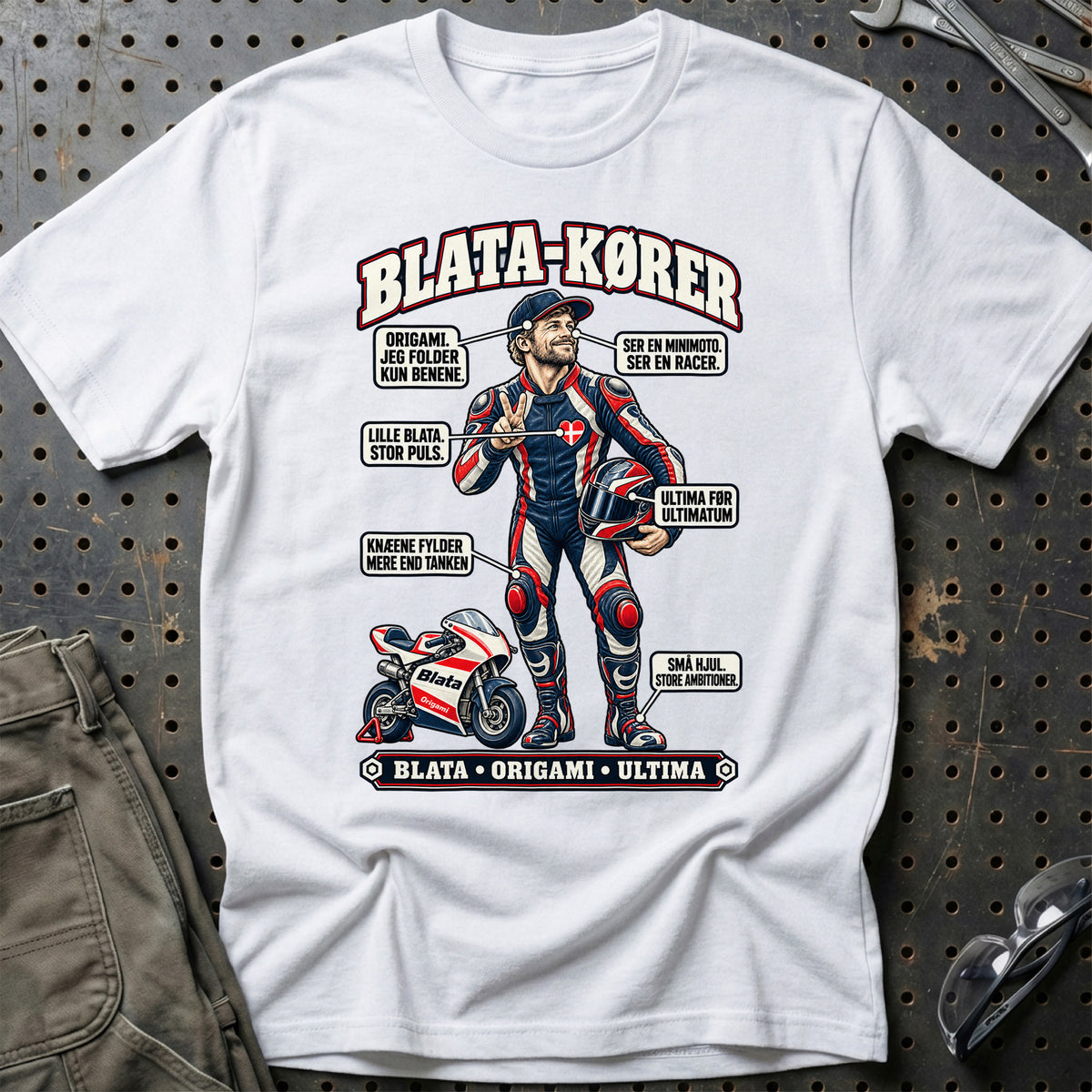 
Blata-Kører T-Shirt – Hvid