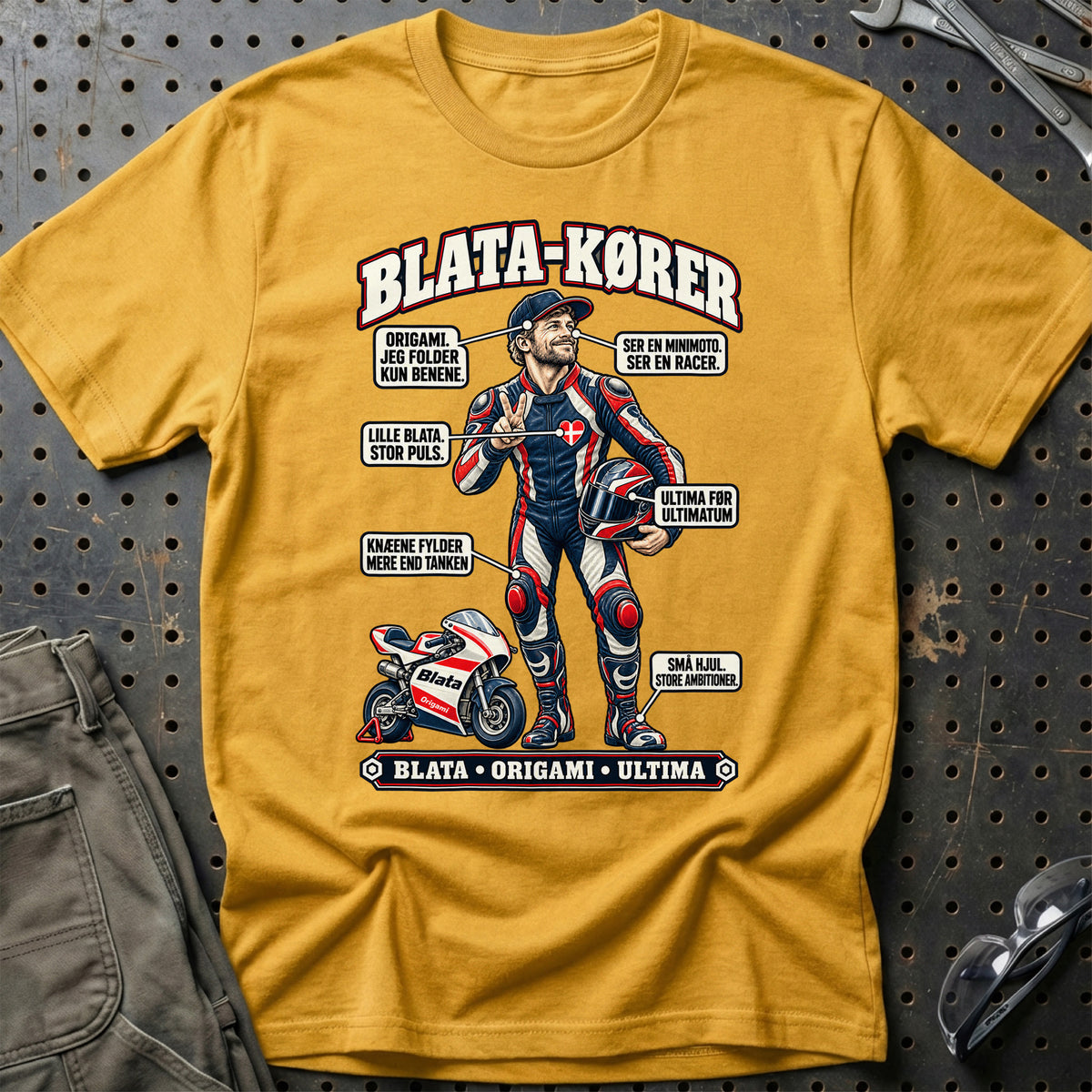 
Blata-Kører T-Shirt – Guld