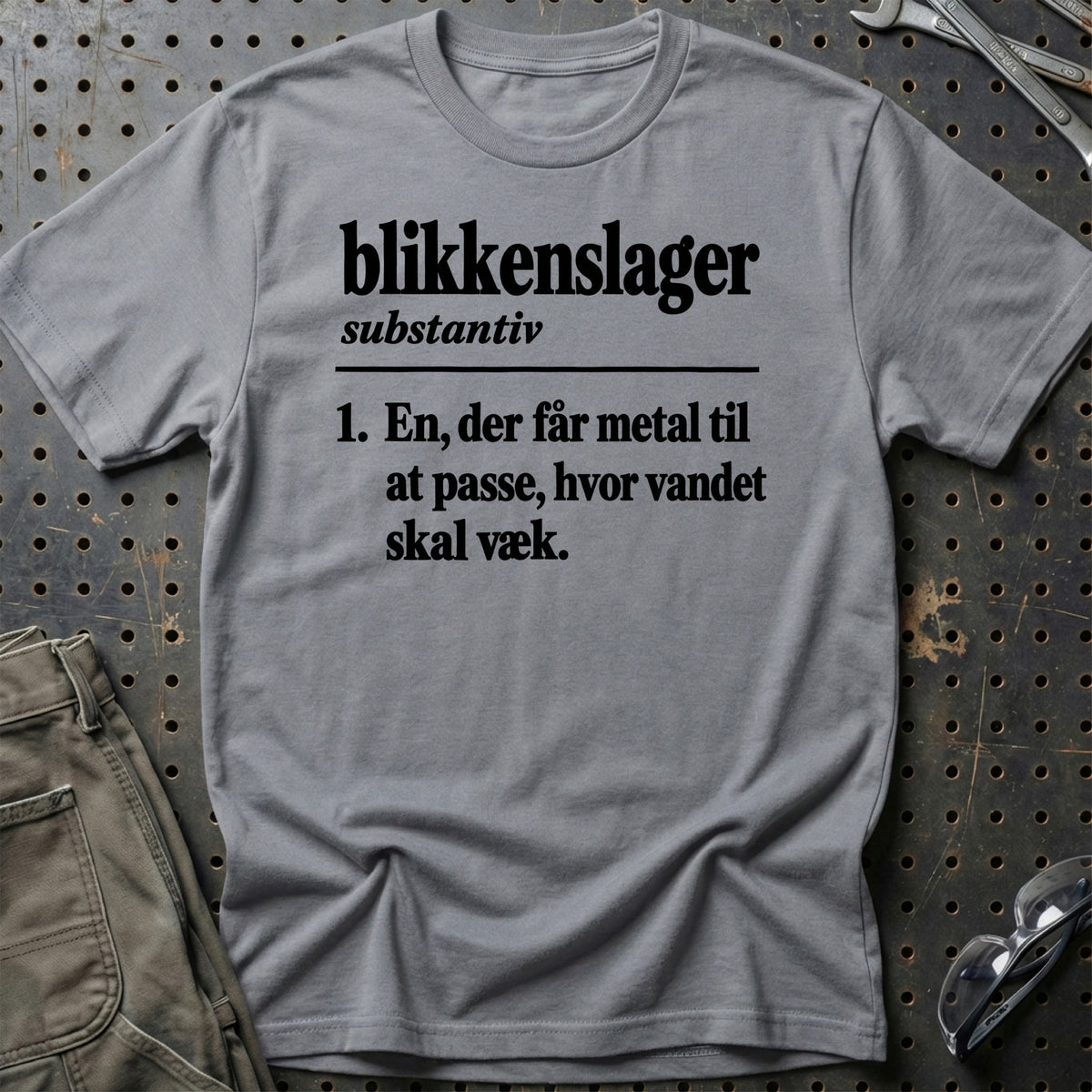 
Blikkenslager – Definition T-Shirt – Grå Sport