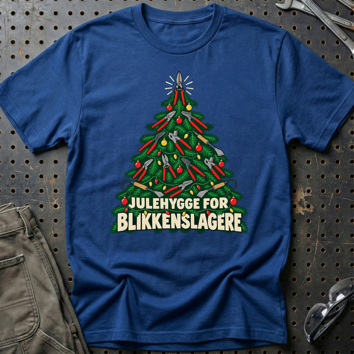 
Blikkenslager – Julehygge – Unisex T-Shirt – Blå Royal