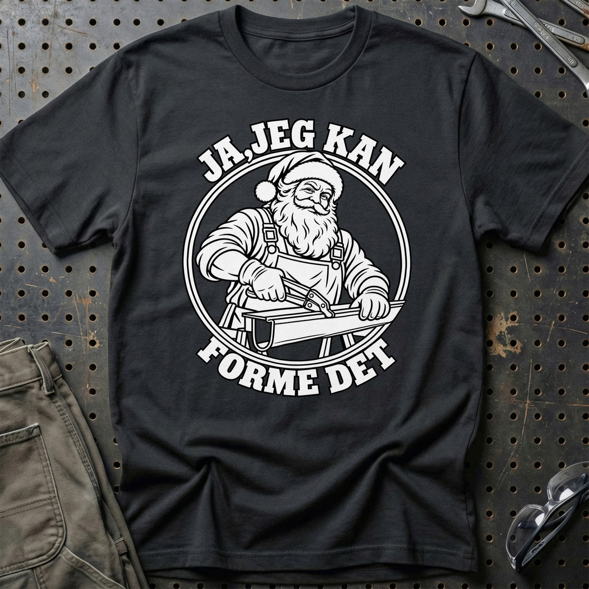 
Blikkenslager – Santa Kan Det – Jul T-Shirt – Sort
