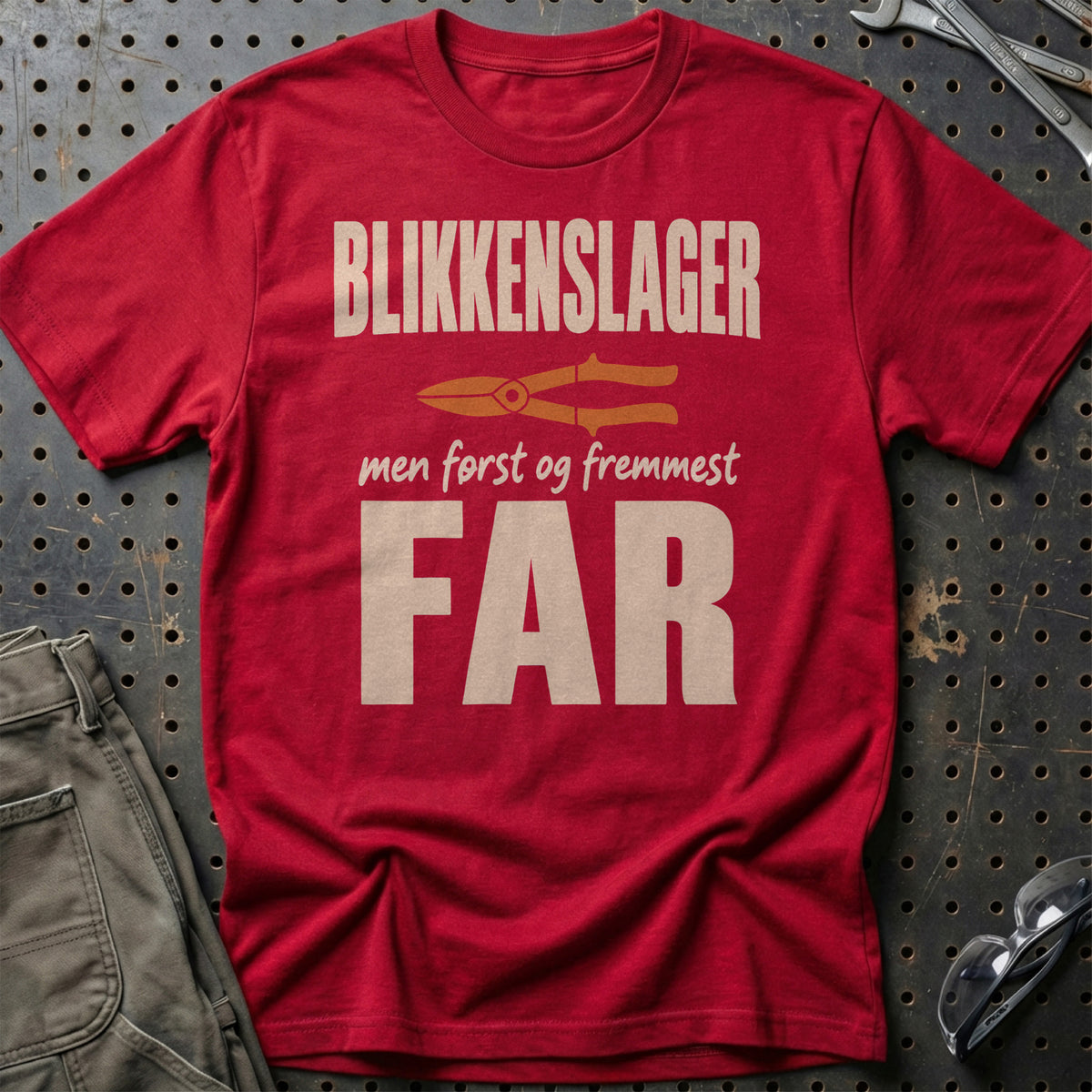 
Produktbillede af Blikkenslager – Men Først Og Fremmest Far T-Shirt