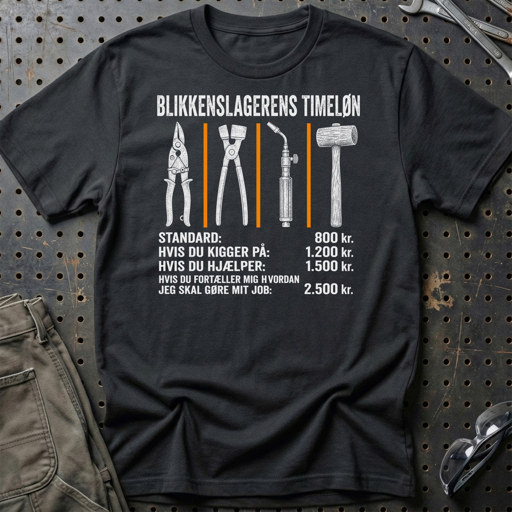 Blikkenslagerens Timeløn T-Shirt