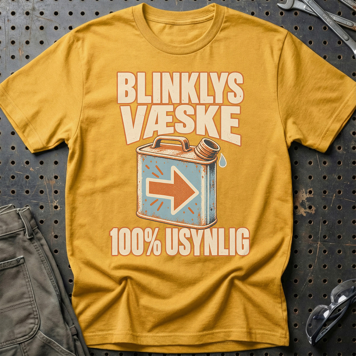 
Produktbillede af Blinklysvæske – 100% Usynlig T-Shirt