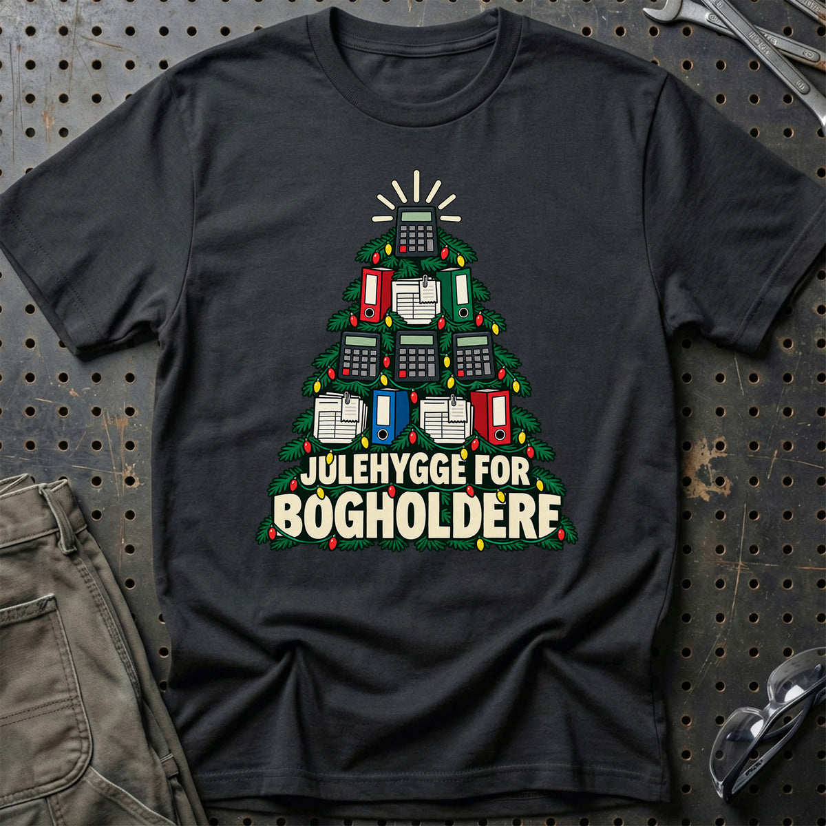 
Bogholder – Julehygge – Unisex T-Shirt – Sort
