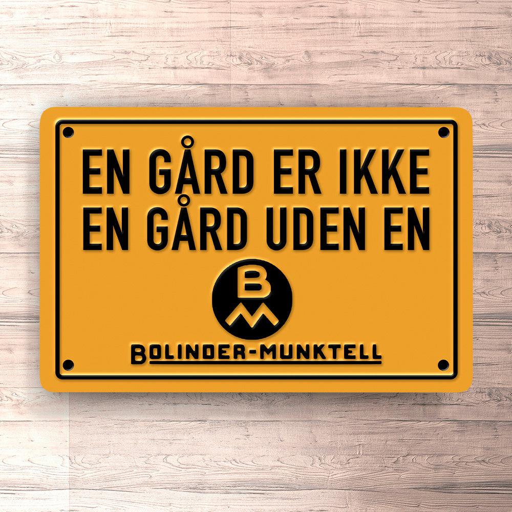 Bolinder Munktell En Gård Er Ikke En Gård Uden En Bolinder Munktell Skilte, Musemåtte, Dørmåtte-Skilte-Bolinder Munktell-Garage Culture Shop- garage - man cave - merchandise