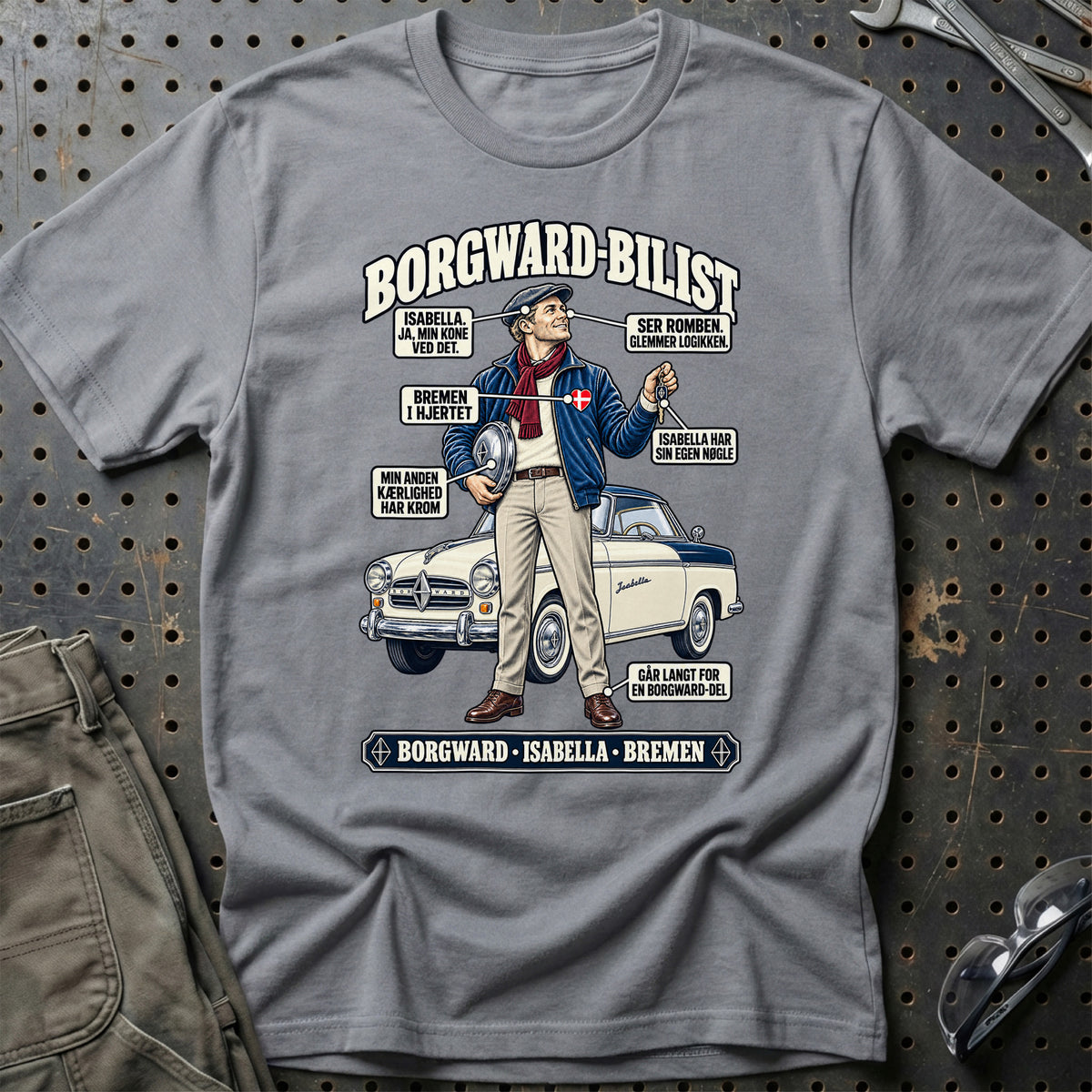 
Borgward-Bilist T-Shirt – Grå Sport