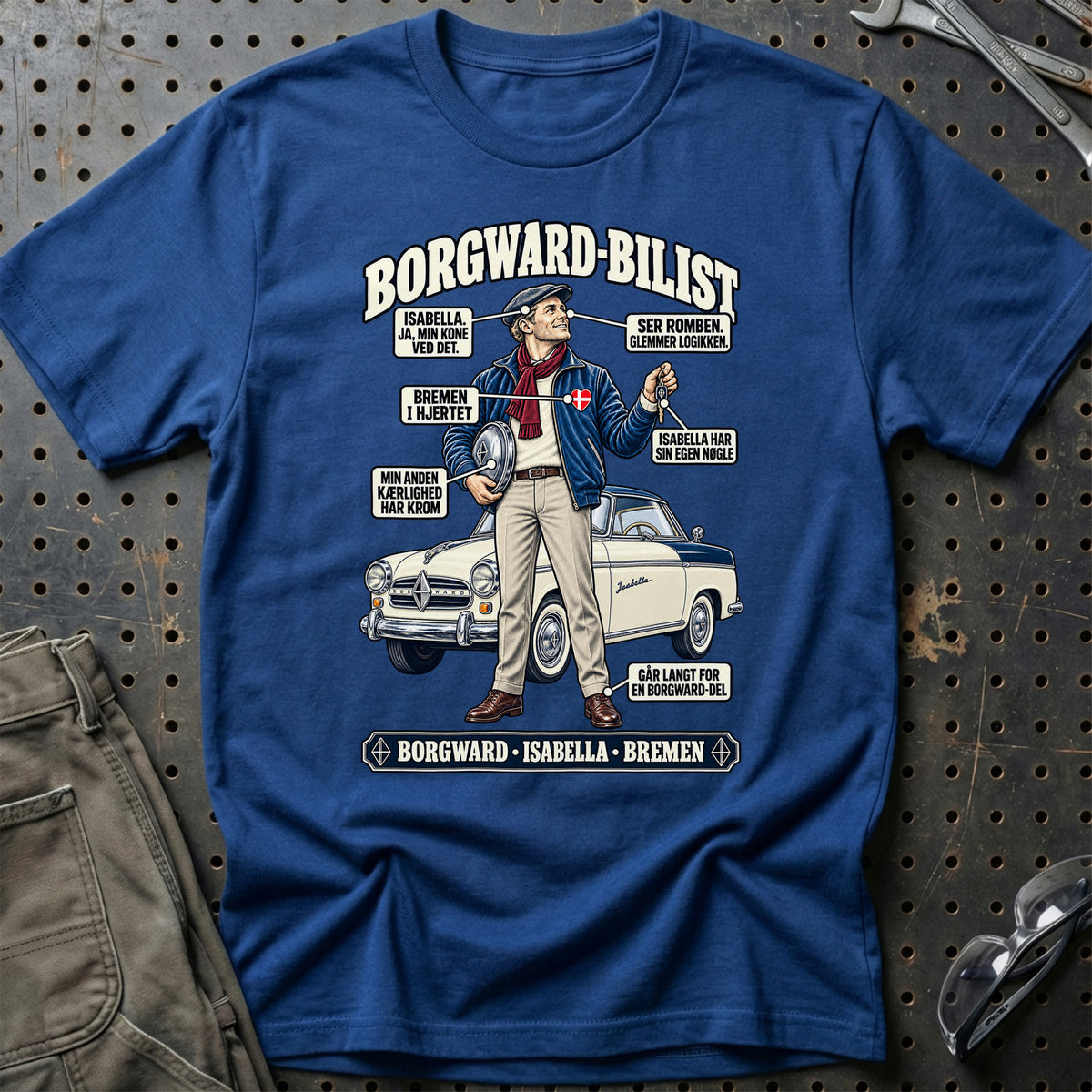 
Borgward-Bilist T-Shirt – Blå Royal