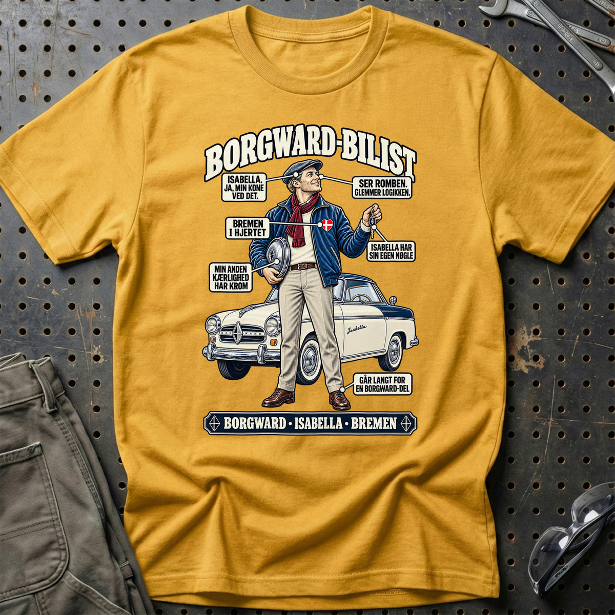 
Borgward-Bilist T-Shirt – Guld