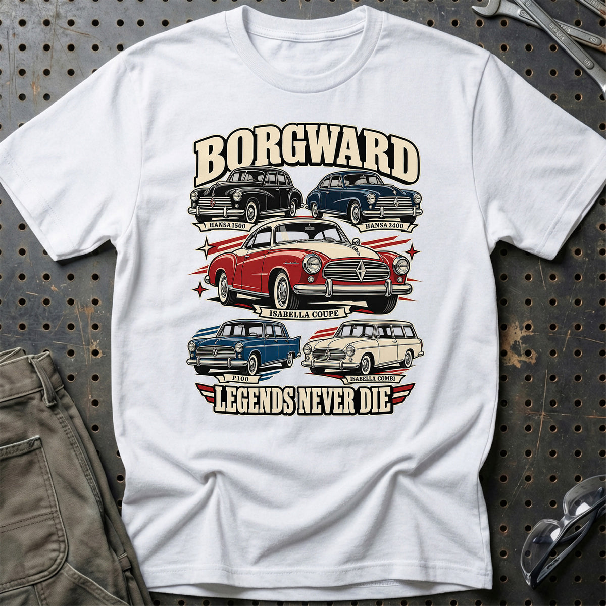 
Produktbillede af Borgward Legends Never Die T-Shirt