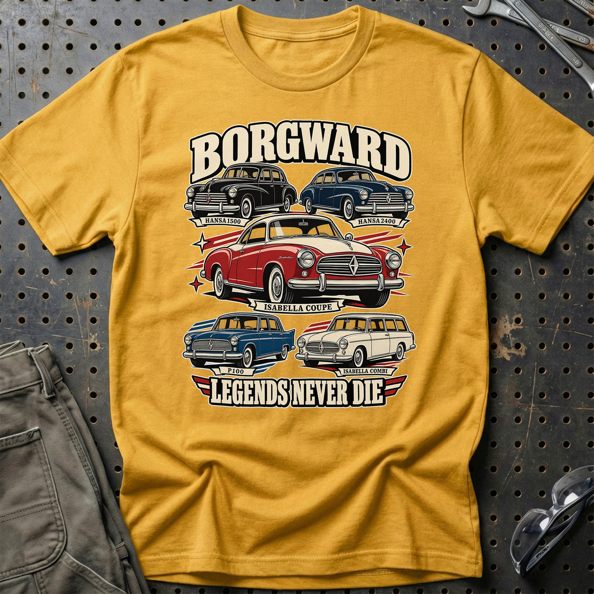 
Produktbillede af Borgward Legends Never Die T-Shirt