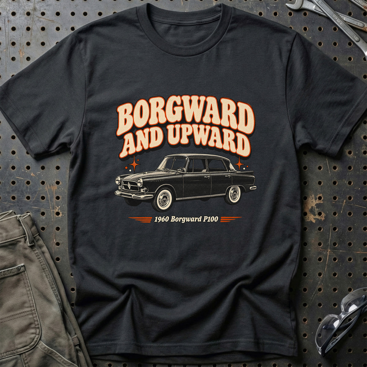 
Borgward P100 1960 – Borgward and Upward T-Shirt – Sort