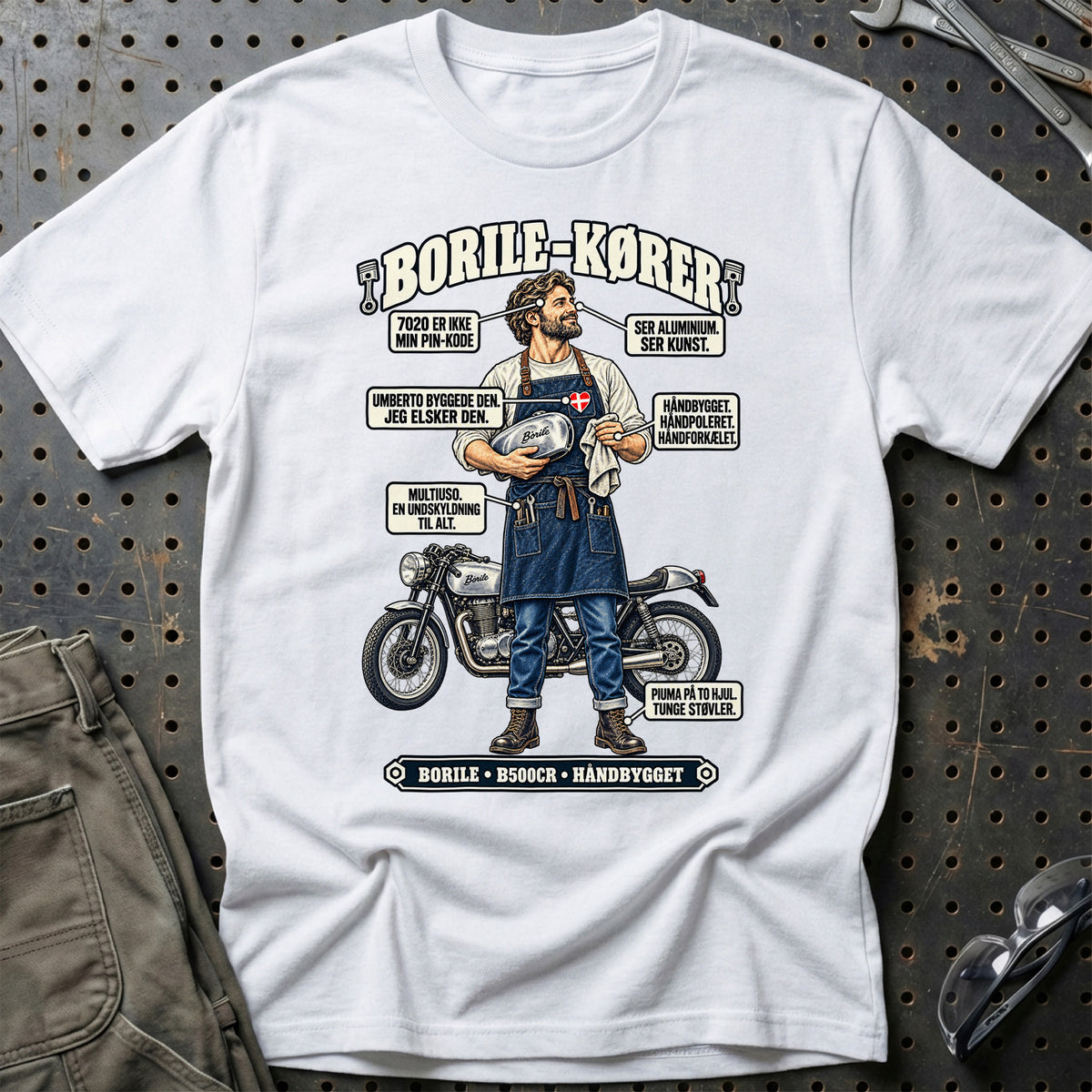 
Borile-Kører T-Shirt – Hvid