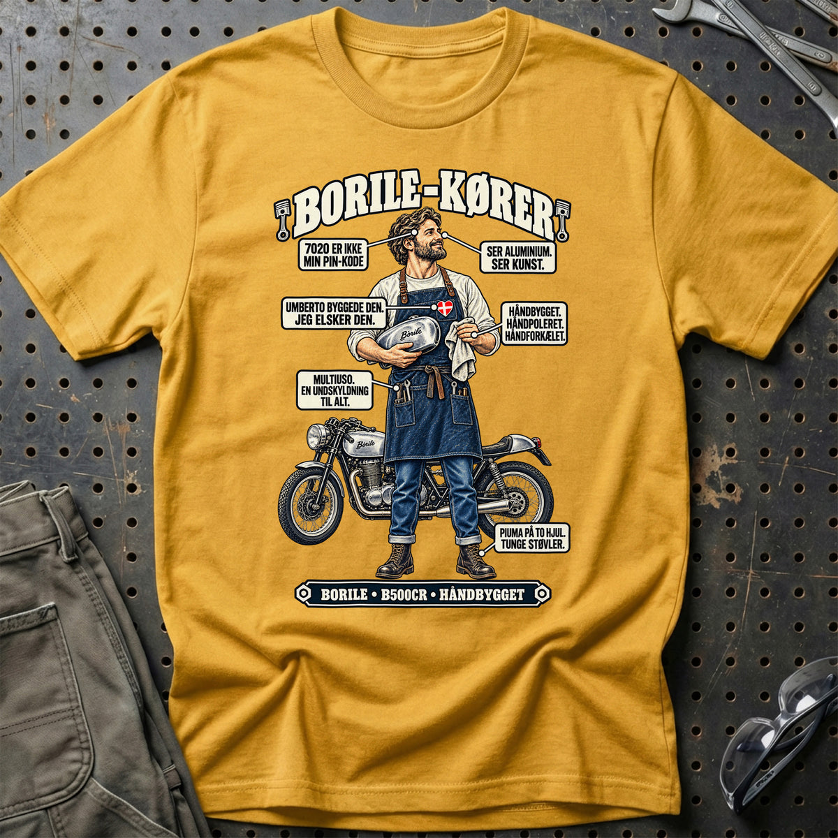 
Borile-Kører T-Shirt – Guld