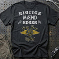 Boss Hoss Rigtige Mænd Kører T-Shirt-Beklædning-Boss Hoss-Sort-S-Garage Culture Shop- garage - man cave - merchandise