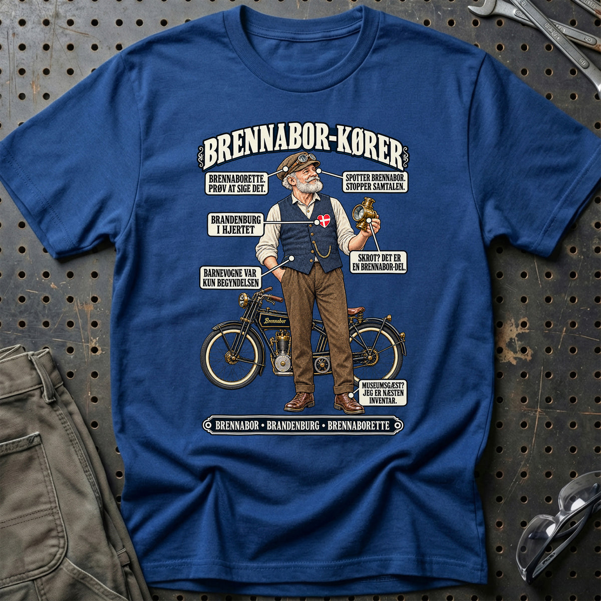
Brennabor-Kører T-Shirt – Blå Royal