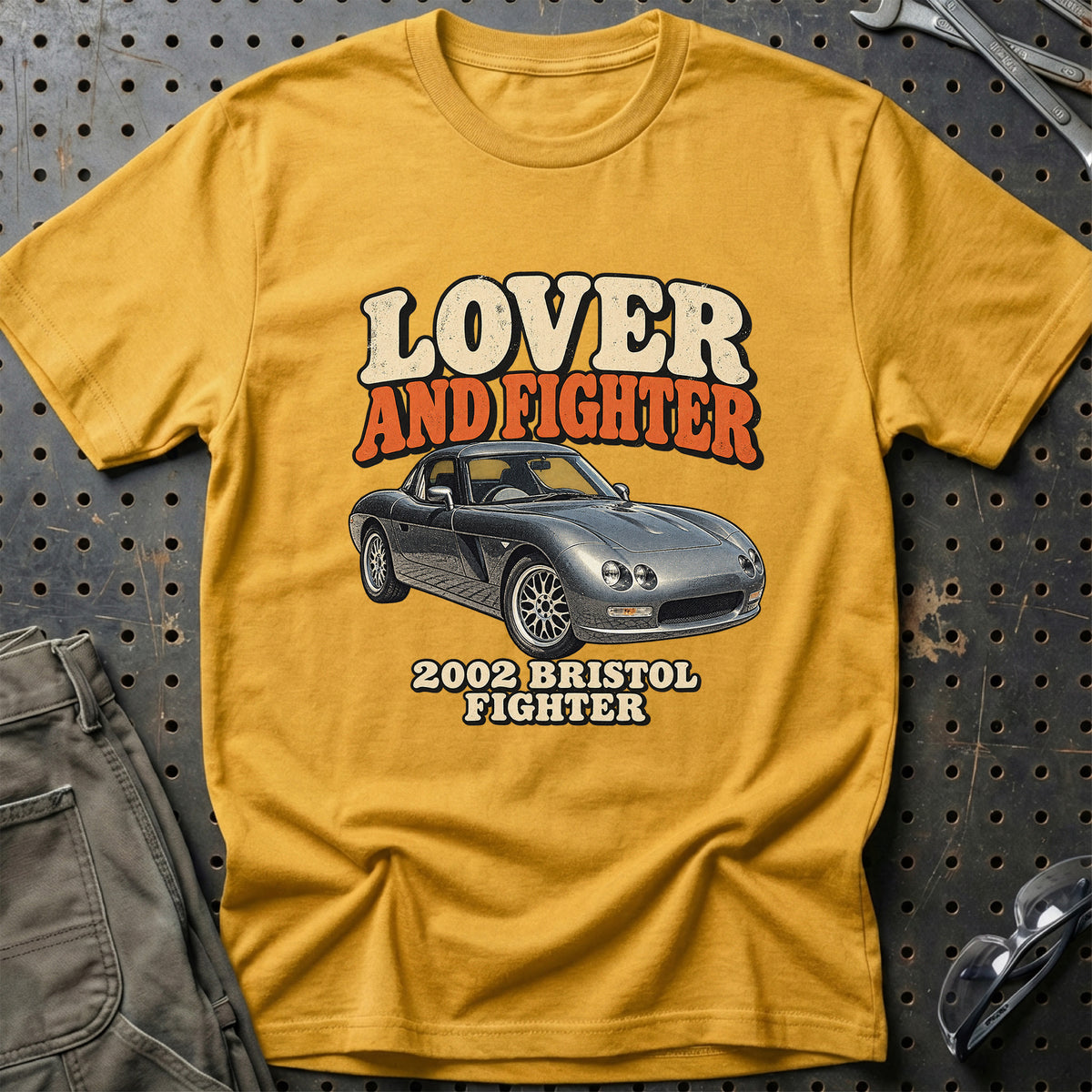 
Bristol Fighter 2002 – Lover and Fighter T-Shirt – Guld