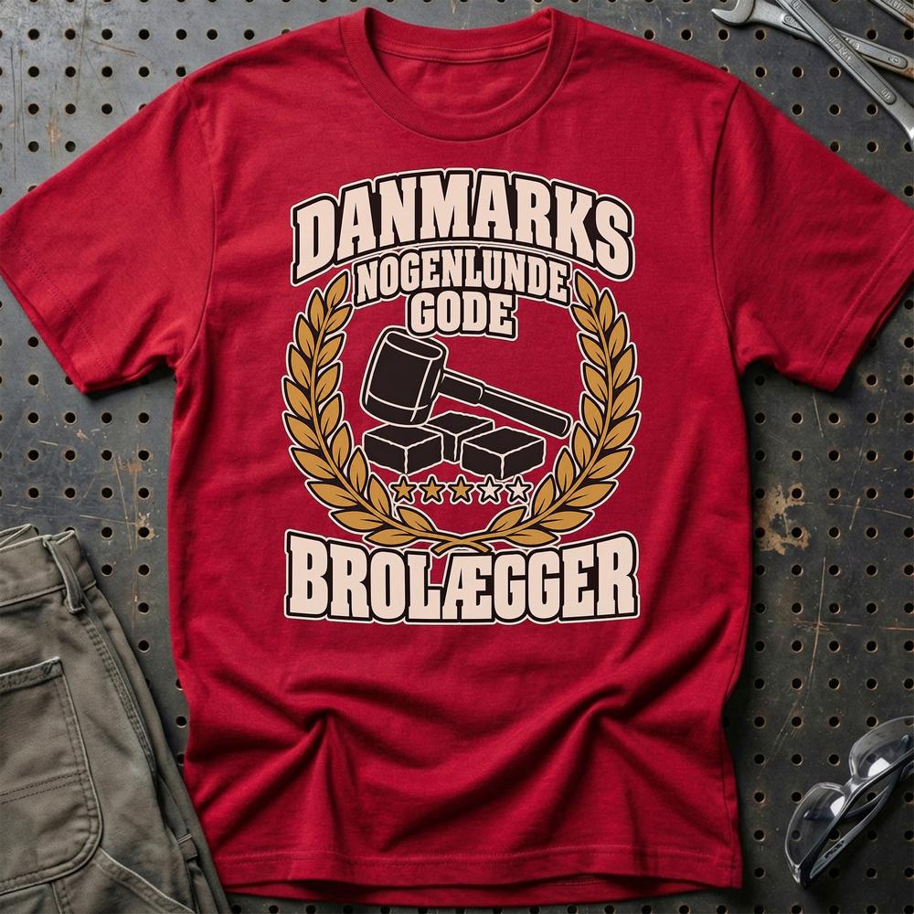 
Produktbillede af Brolægger – Danmarks Nogenlunde Gode T-Shirt