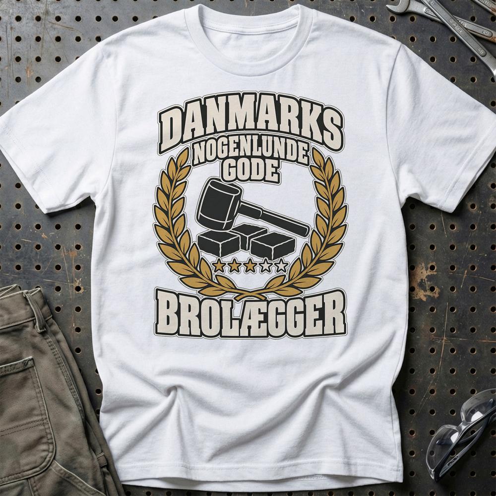 
Produktbillede af Brolægger – Danmarks Nogenlunde Gode T-Shirt