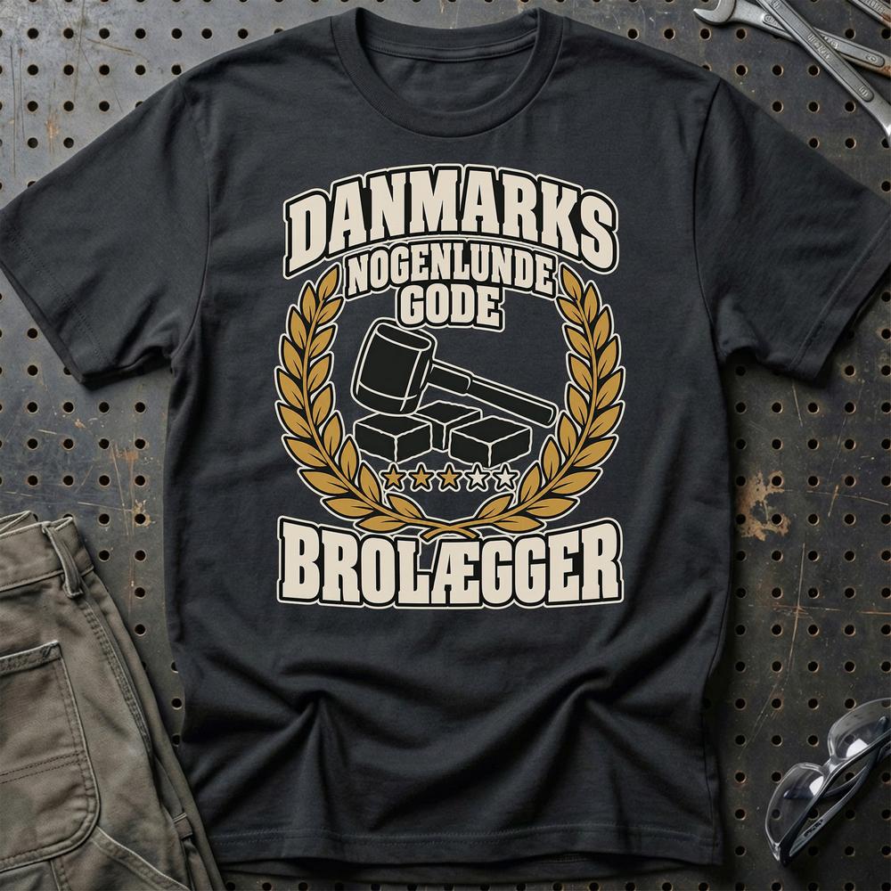 
Produktbillede af Brolægger – Danmarks Nogenlunde Gode T-Shirt
