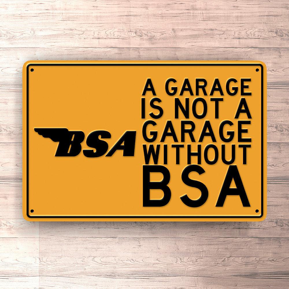 Bsa A Garage Is Not A Garage Without Bsa Skilte, Musemåtte, Dørmåtte-Skilte-BSA-Garage Culture Shop- garage - man cave - merchandise