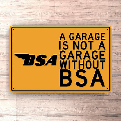 Bsa A Garage Is Not A Garage Without Bsa Skilte, Musemåtte, Dørmåtte-Skilte-BSA-Garage Culture Shop- garage - man cave - merchandise
