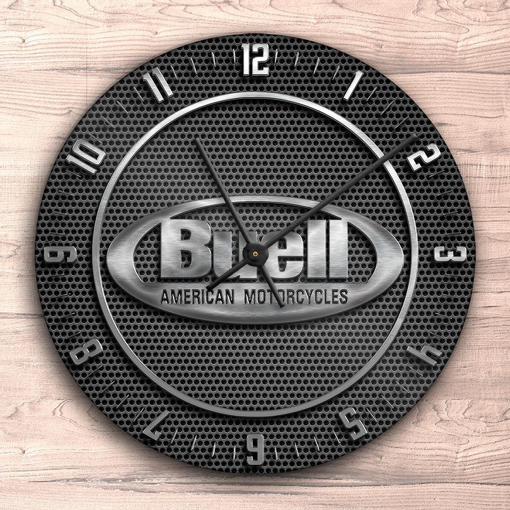 Buell Vægur Rundt-Clock-Buell-Garage Culture Shop- garage - man cave - merchandise