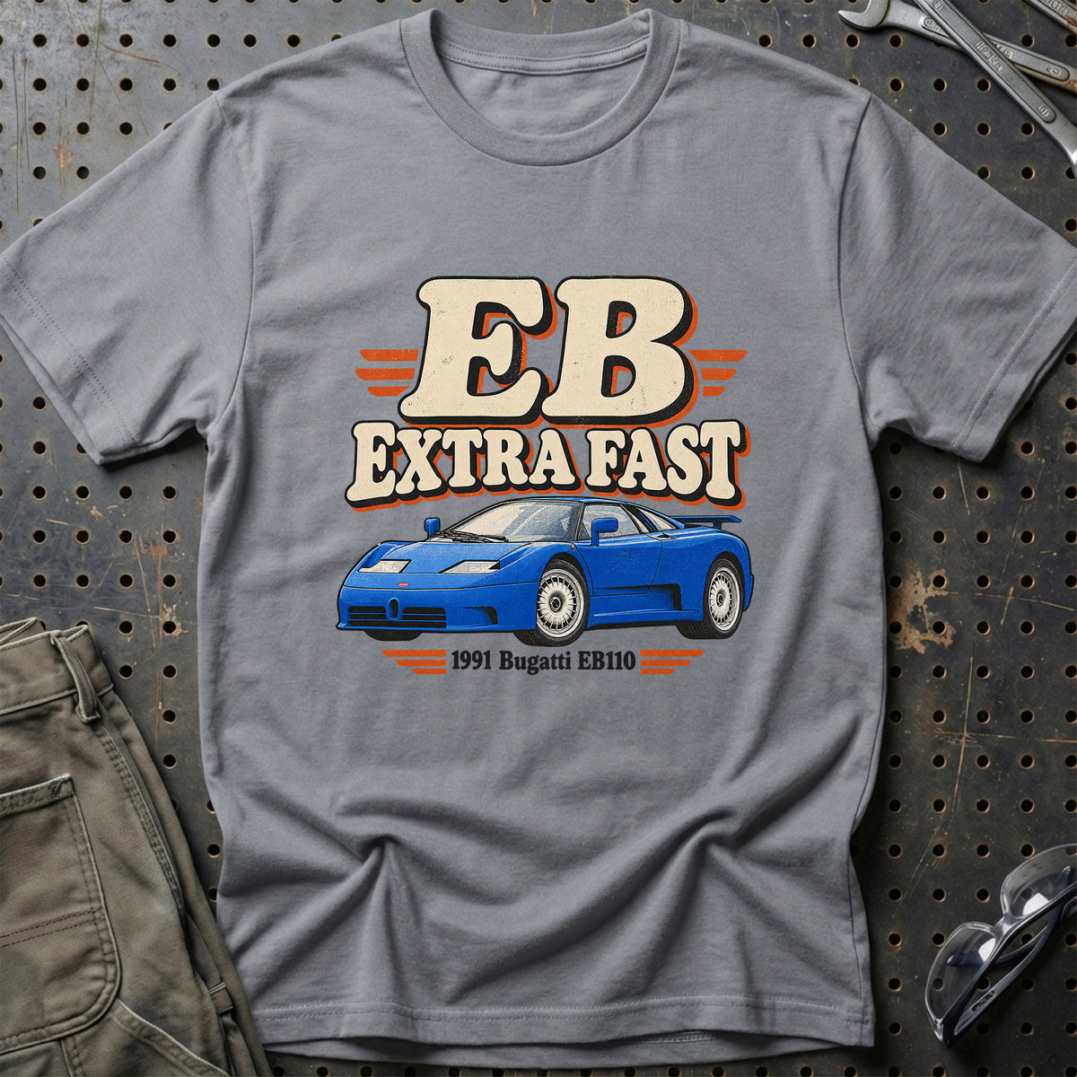 
Bugatti EB110 1991 – EB Extra Fast T-Shirt – Grå Sport