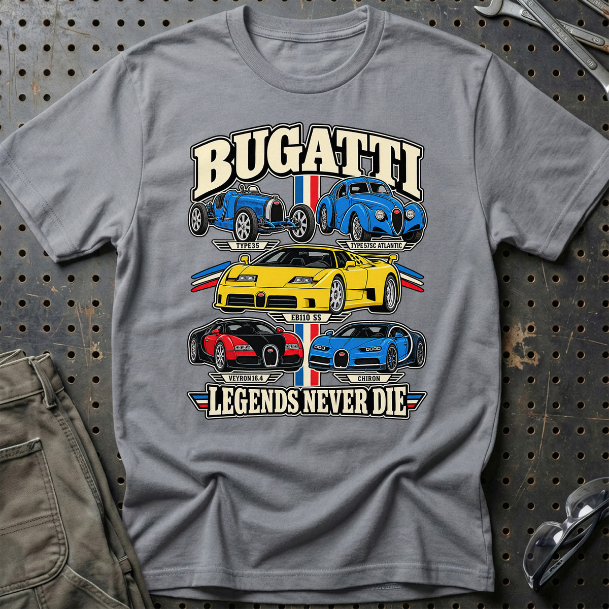 
Produktbillede af Bugatti Legends Never Die T-Shirt