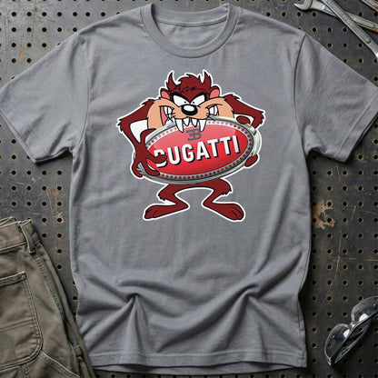 Bugatti TAZ Unisex T-Shirt , Bomuld-Beklædning-Bugatti-Grå Sport-S-Garage Culture Shop- garage - man cave - merchandise