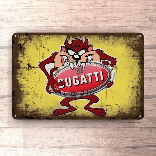 Bugatti Taz Vintage Skilte, Musemåtte, Dørmåtte-Skilte-Bugatti-Garage Culture Shop- garage - man cave - merchandise