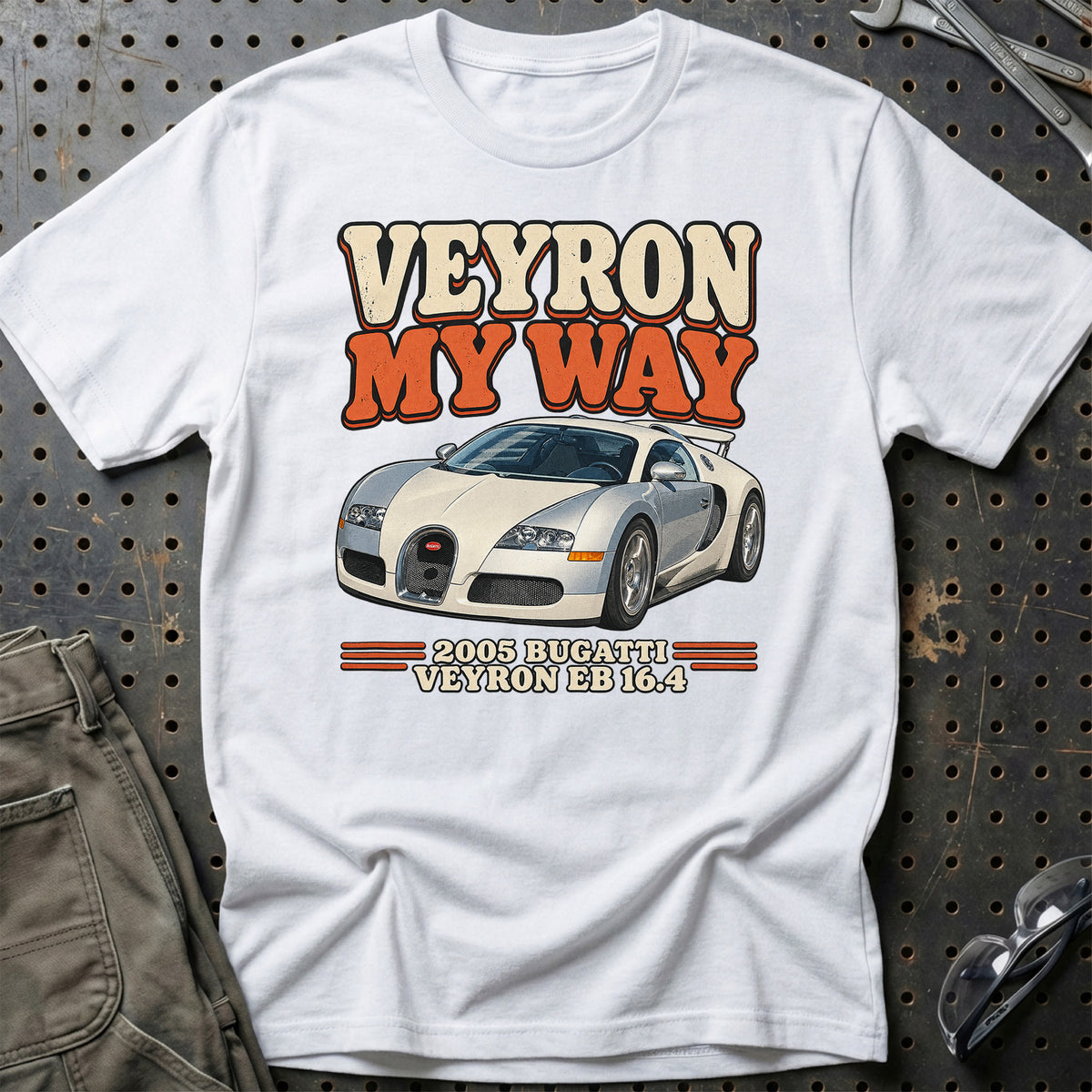 
Bugatti Veyron EB 16.4 2005 – Veyron My Way T-Shirt – Hvid