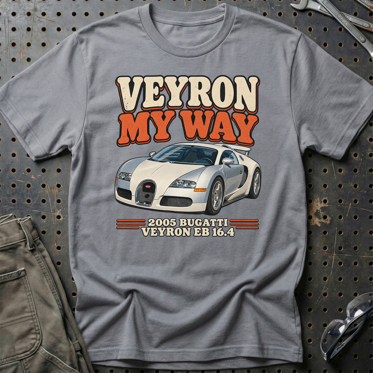 
Bugatti Veyron EB 16.4 2005 – Veyron My Way T-Shirt – Grå Sport