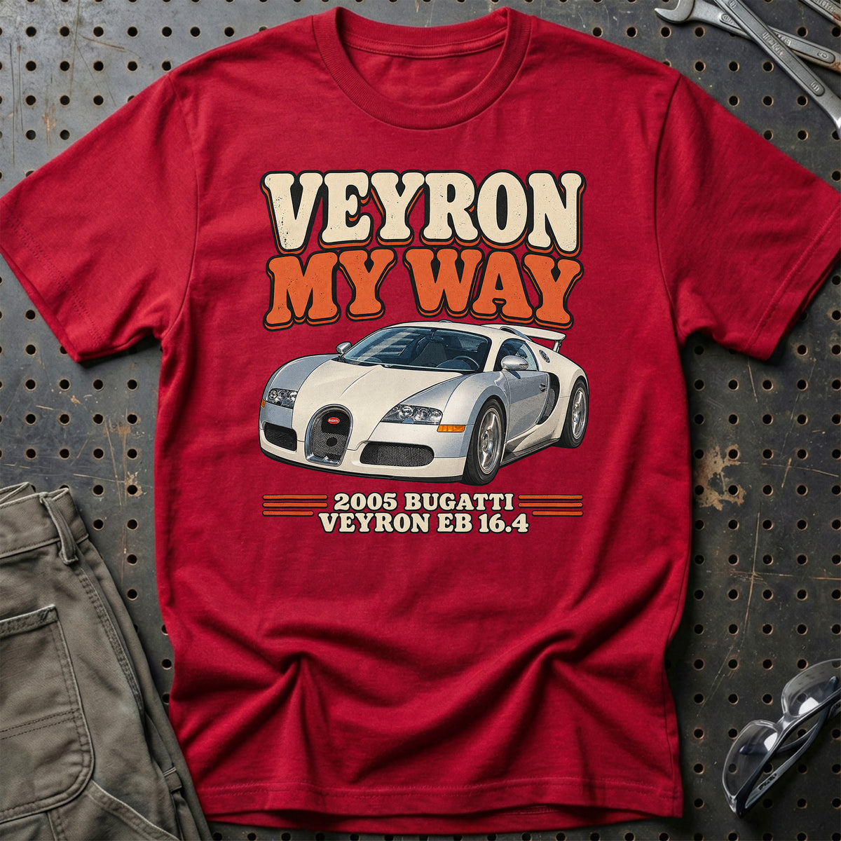 
Bugatti Veyron EB 16.4 2005 – Veyron My Way T-Shirt – Rød