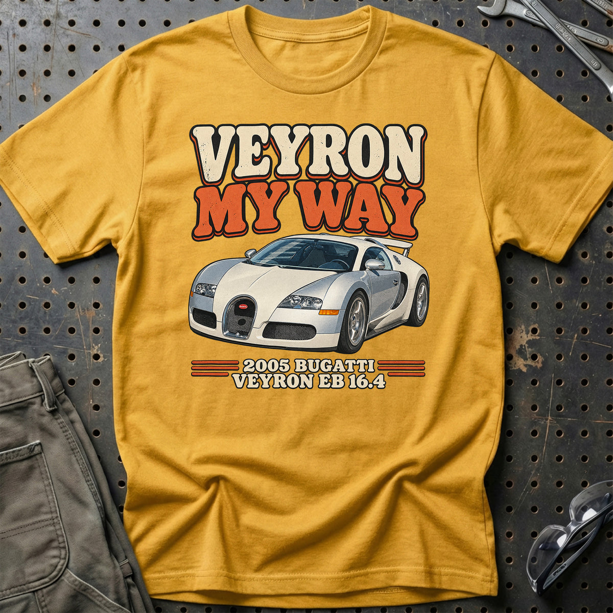 
Bugatti Veyron EB 16.4 2005 – Veyron My Way T-Shirt – Guld