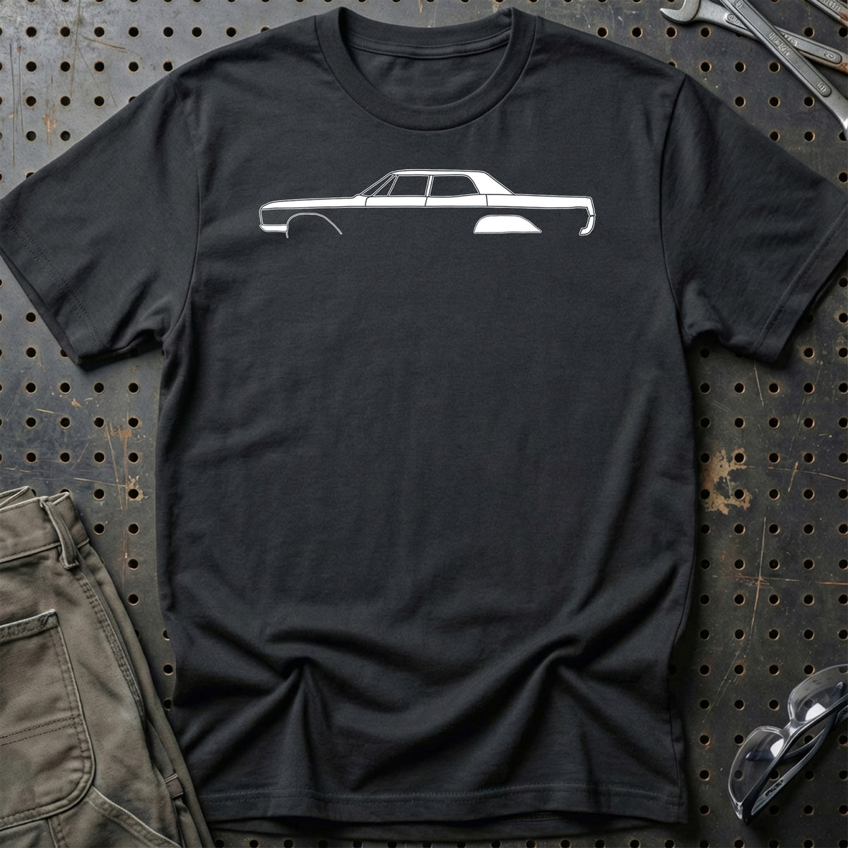 
Buick Electra 225 4 door 1966 Silhuet T-Shirt – Sort