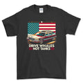 Buick Estate Wagon - Drive Whales, Not Tanks T-Shirt-Beklædning-Buick-Sort-S-Garage Culture Shop- garage - man cave - merchandise