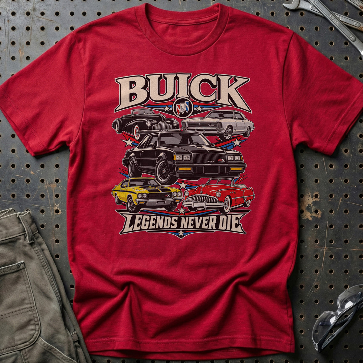 
Produktbillede af Buick Legends Never Die T-Shirt