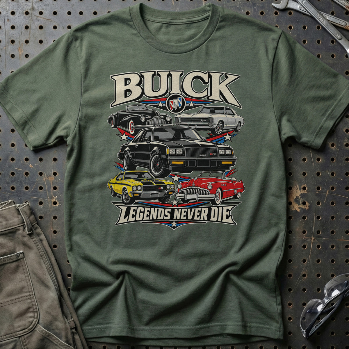 
Produktbillede af Buick Legends Never Die T-Shirt
