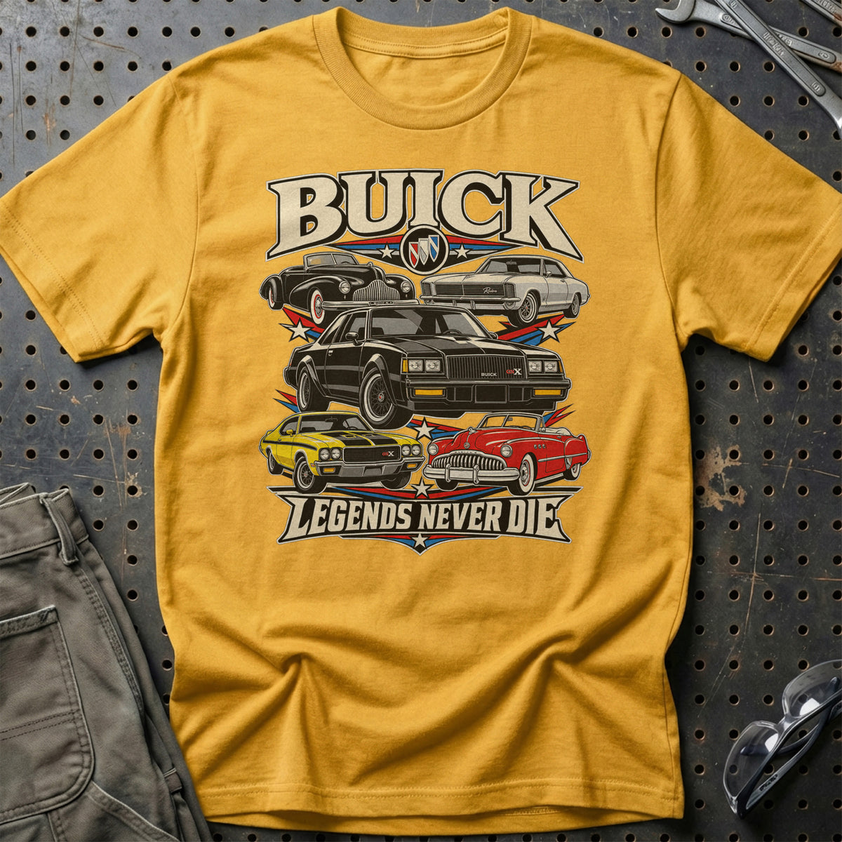 
Produktbillede af Buick Legends Never Die T-Shirt