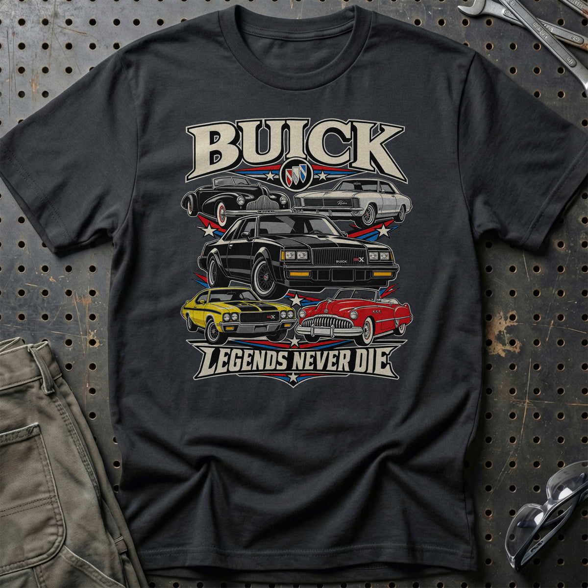 
Produktbillede af Buick Legends Never Die T-Shirt