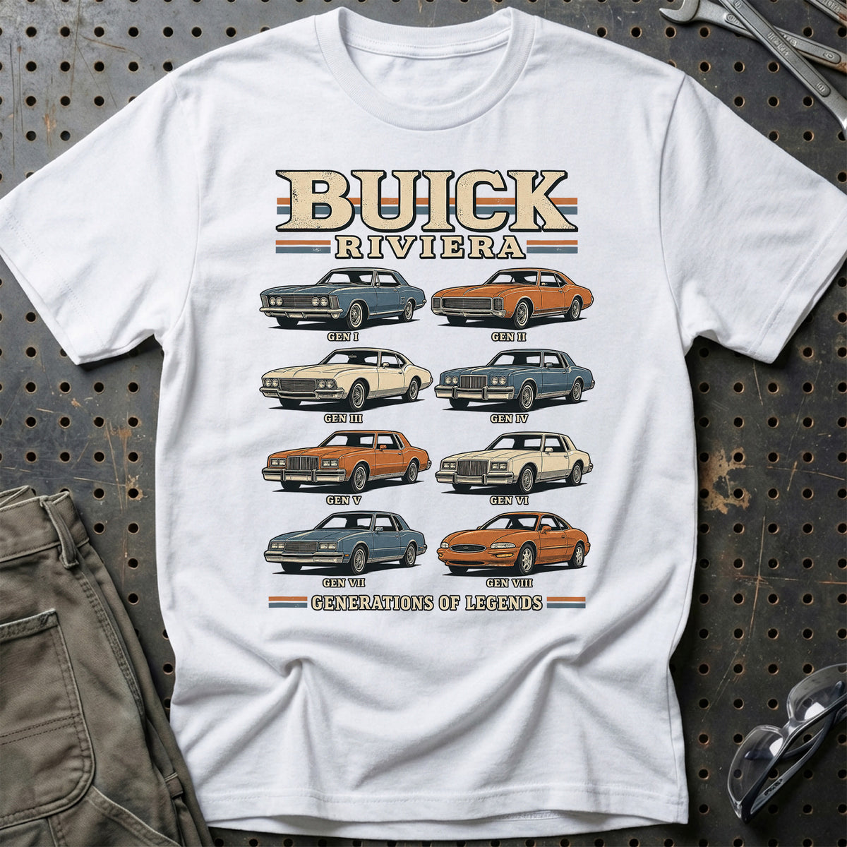 
Buick Riviera – Generations of Legends T-Shirt – Hvid