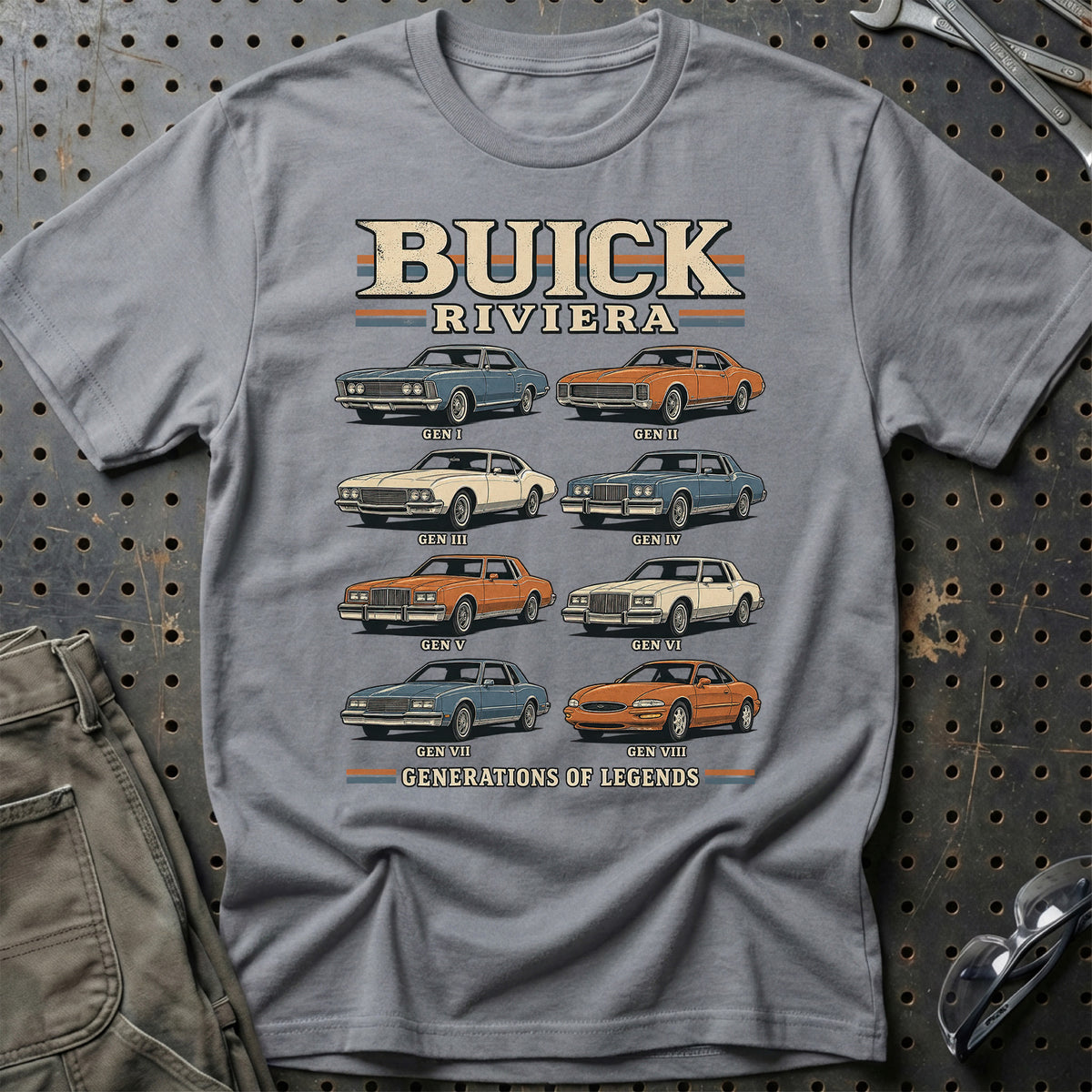 
Buick Riviera – Generations of Legends T-Shirt – Grå Sport