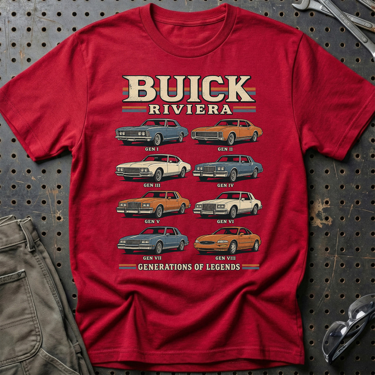 
Buick Riviera – Generations of Legends T-Shirt – Rød
