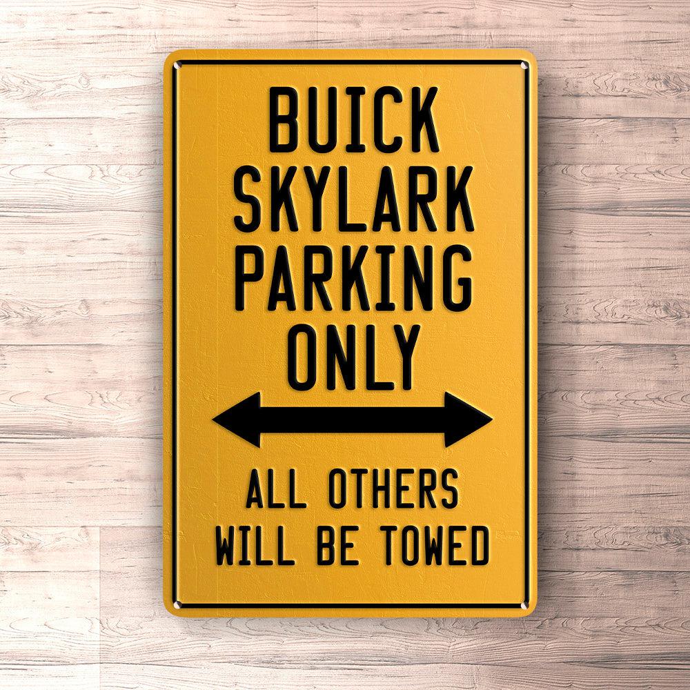 Buick Skylark Parking Only Skilte, Musemåtte, Dørmåtte-Parking skilte-Buick-Garage Culture Shop- garage - man cave - merchandise