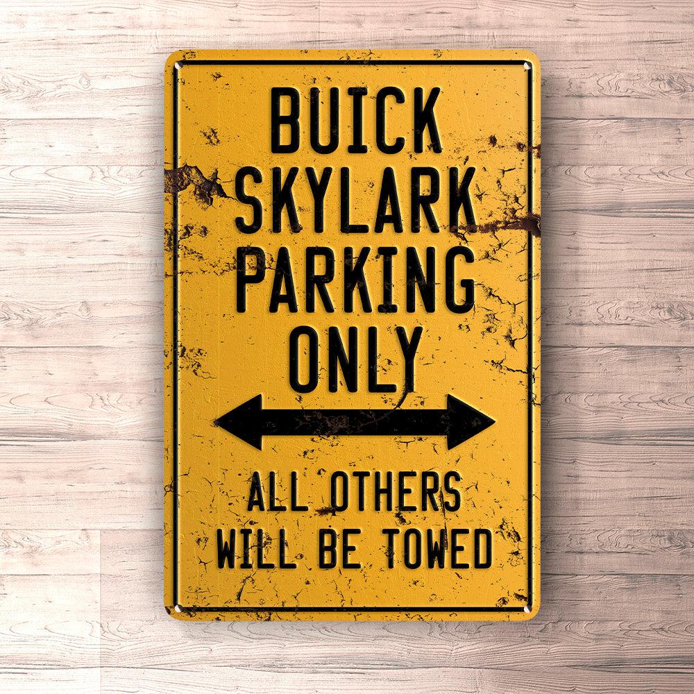 Buick Skylark Parking Only Skilte, Musemåtte, Dørmåtte-Parking skilte-Buick-Garage Culture Shop- garage - man cave - merchandise