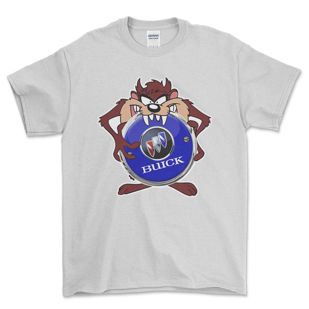Buick TAZ Unisex T-Shirt , Bomuld-Beklædning-Buick-Hvid-S-Forside-Garage Culture Shop- garage - man cave - merchandise