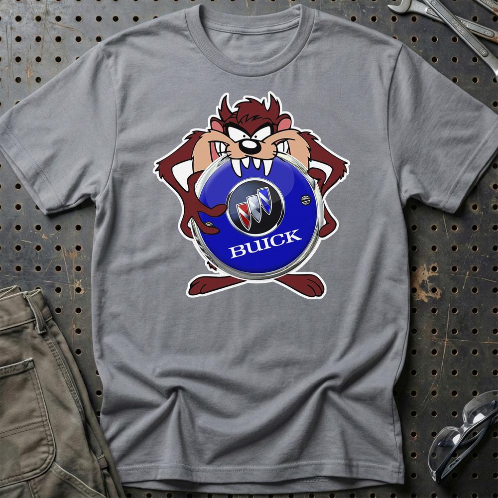 Buick TAZ Unisex T-Shirt , Bomuld-Beklædning-Buick-Grå Sport-S-Garage Culture Shop- garage - man cave - merchandise